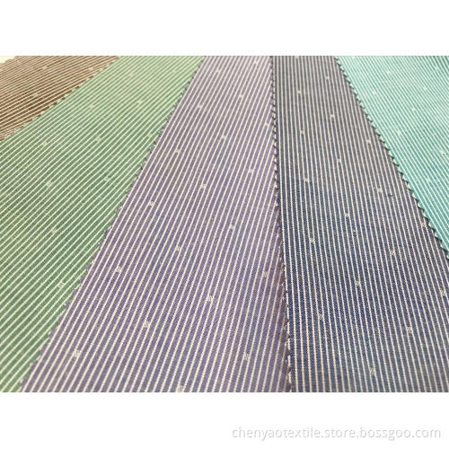 T/C Stretch Yarn-dyed Dobby Stripe Fabric
